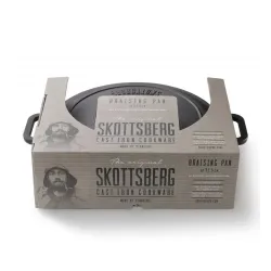 SKOTTSBERG Cast Iron 31,5 cm - patelnia żeliwna na ognisko nieprzywierająca z pokrywką