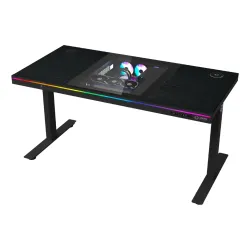 Biurko Lorgar Desk Elite 90 Series DE90W Blat Melaminowy140cm Regulacja wysokości Czarny