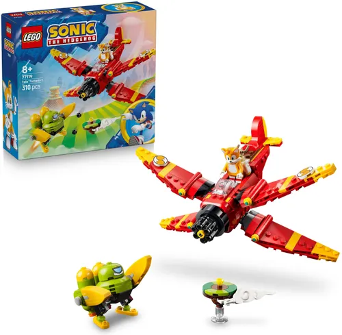 LEGO 77119 SONIC: Tails и Tornado-1, набор блоков 8+