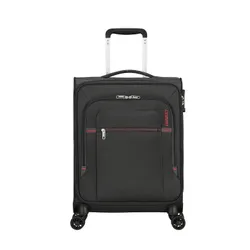 Walizka kabinowa American Tourister Crosstrack - grey/red