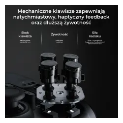 Pad Ajazz GP100 do Nintendo Switch, PC Android, iOS Bezprzewodowy Czarny