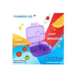 Lunchbox głęboki 5-komorowy Yumbox Go Bento Box - Kyoto purple