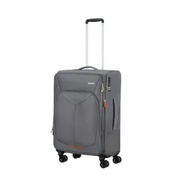 Walizka średnia poszerzana American Tourister Summerfunk - titanium grey