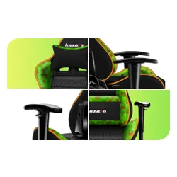 Fotel HUZARO Ranger 6.0 Pixel Mesh Czarno-zielony
