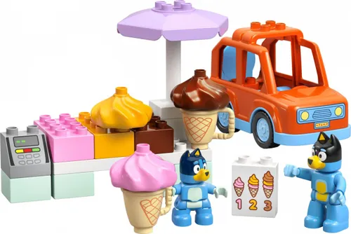 LEGO Klocki DUPLO Bluey 10458 Wyprawa po lody z Bluey