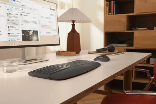 Zestaw klawiatura i mysz Logitech Signature Comfort Plus MK880 bezprzewodowy grafitowy