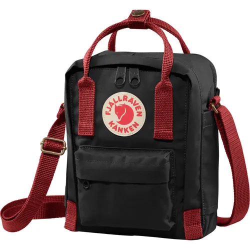 Geantă de umăr compactă Kanken Sling Fjallraven-negru / roșu Bou