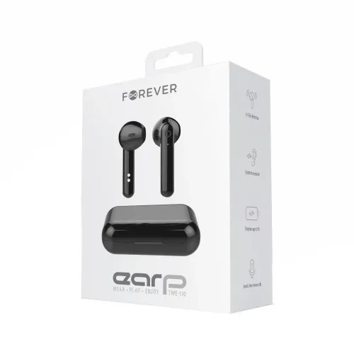 Słuchawki bezprzewodowe Forever TWE-110 Douszne Bluetooth 5.1 Czarny