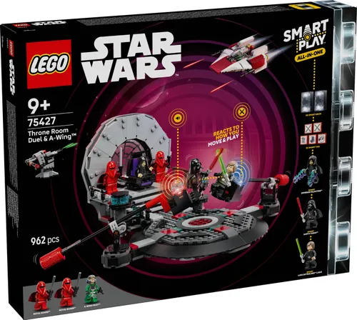LEGO 75427 Star Wars SMART Play Pojedynek w sali tronowej i A-Wing