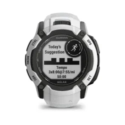 Smartwatch Garmin Instinct 2X Solar 50mm GPS Biały