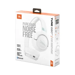 Słuchawki bezprzewodowe JBL Tune 680NC Nauszne Bluetooth 6.0 Biały
