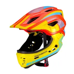 Kask rowerowy ROCKBROS TT-32SOYB-M Żółto-pomarańczowy dla Dzieci (rozmiar M)