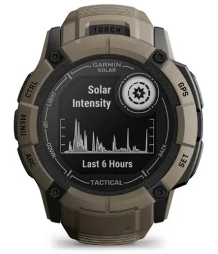 Смарт-часы Garmin Instinct 2x Solar Tactical Edition (светло-коричневый / светло-коричневый ремешок)