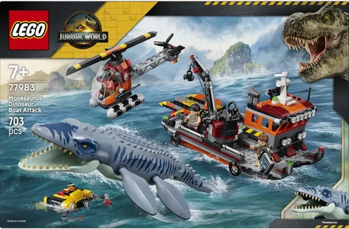LEGO 77983 Jurassic World Atak mozazaura na łódź