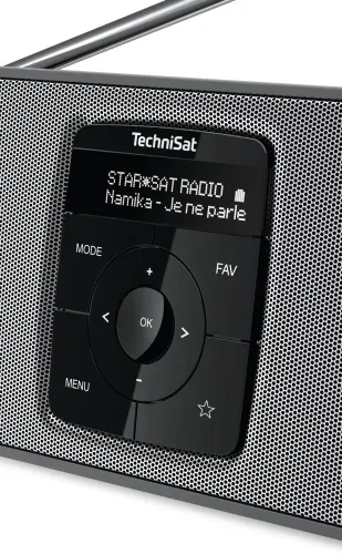 Radioodbiornik TechniSat DigitRadio 2S Radio FM DAB+ Bluetooth Czarno-srebrny