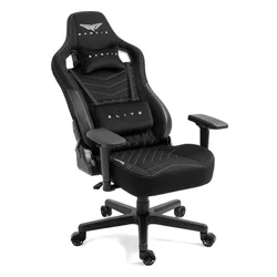Fotel GAMVIS Elite 2.0 XL Basic Czarny (białe elementy)
