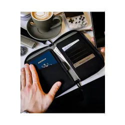 Кошелек Alpaka Zip Passport, черный