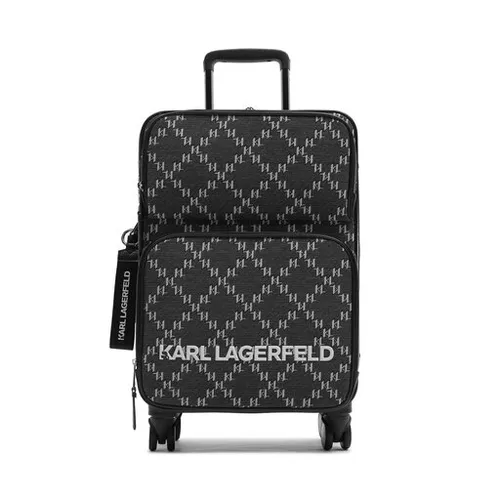 Малый тканевый чемодан KARL LAGERFELD K / Monogram Jkrd 2.0 Trolley 236w3024 Grey A250