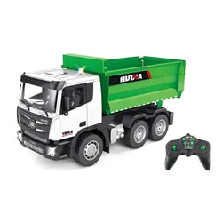 Zdalnie sterowany samochód COIL ciężarowy wywrotka ciężarówka skala 1:18 zielony