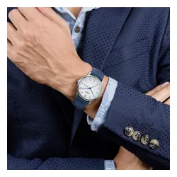 Zegarek HORNET Modern NFC 43mm Biało-niebieski