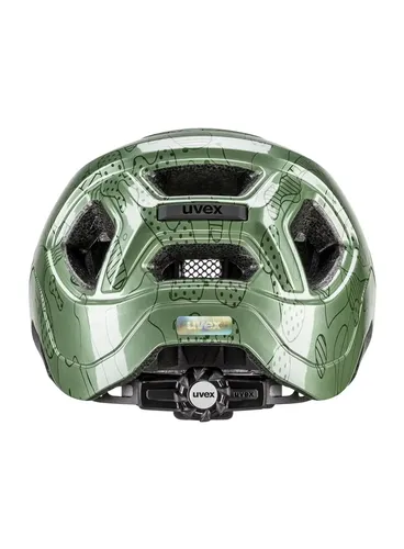 Kask rowerowy dla dzieci Uvex React JR. - moss green altimeter
