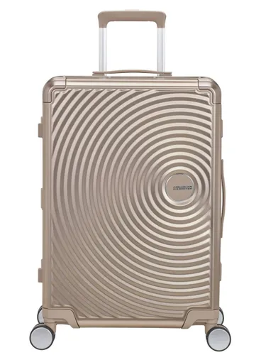 Walizka średnia American Tourister Soundbox Alu - bronze