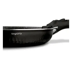 Zestaw 3 patelni z powłoką marmurową i odpinaną rączką Konighoffer Handy 20 cm 24 cm 28 cm