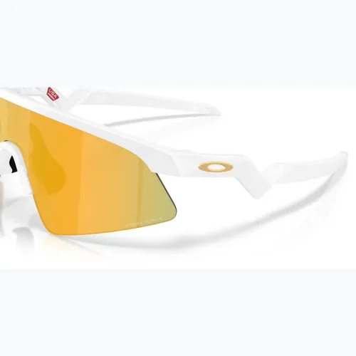 Okulary przeciwsłoneczne dziecięce Oakley resistor sweep matte white/prizm 24k