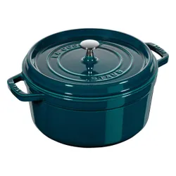 Garnek żeliwny okrągły 6.7 ltr morski STAUB LA COCOTTE Morski