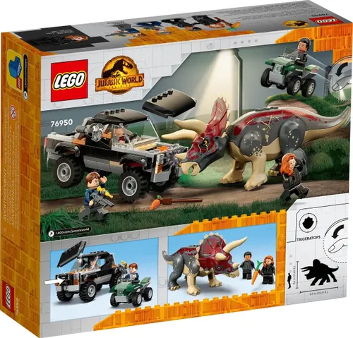 LEGO Jurassic World Triceratops I zasadzka z pick-upem 76950