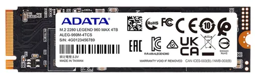 Dysk ADATA Legend 960 Max 4TB SSD