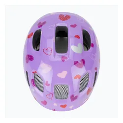 Kask rowerowy dziecięcy Alpina Ximo 2 Jr purple hearts gloss