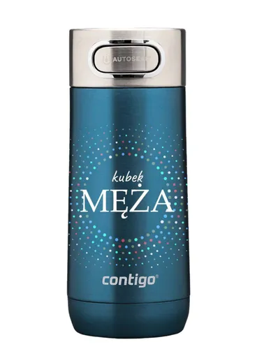 Kubek termiczny Contigo Luxe 360 ml Kubek Męża - cornflower