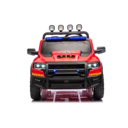 Auto Na Akumulator Dla Dzieci Dodge Ram Straż Poż Zb629-F 4X4 LED Eva Skóra