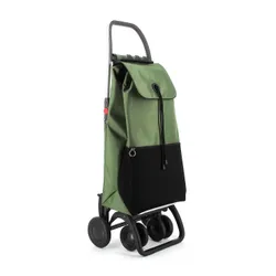 Cărucior de cumpărături pliabil Rolser I-Max Urban MF 4L TOUR - kaki