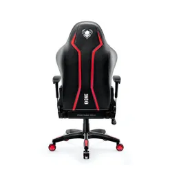 Fotel Diablo Chairs X-One 2.0 Normal Size Gamingowy do 160kg Skóra ECO Tkanina Czarno-czerwony