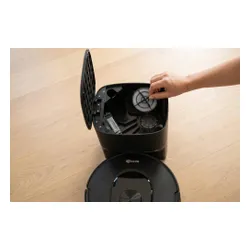 Robot sprzątający SETTI+ RV600S ze stacją czyszcząco-ładującą, funkcja mopowania Czarny