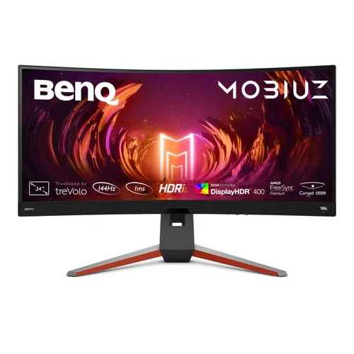 Monitor BenQ MOBIUZ EX3410R 34" UWQHD VA 144Hz 1ms Zakrzywiony Gamingowy