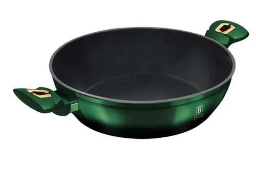 Garnek tytanowy niski 3.8L 28cm BERLINGER HAUS Metallic Line Emerald BH-6060