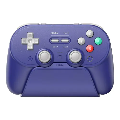 Pad 8BitDo Pro 3 Bluetooth Controller do PC, Nintendo Switch / Switch 2, Android iOS, Bezprzewodowy Purpurowy