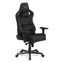 Fotel GAMVIS Elite 2.0 Pro XL Tkanina Czarny (złote elementy)