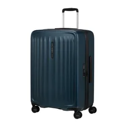 Walizka średnia poszerzana Samsonite Fyrm EXP - steel blue
