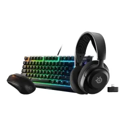 SteelSeries Arctis Nova 5 Czarne + Rival 3 Gen 2 WL + Apex 3 TKL