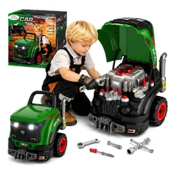 Zestaw Mechanika Dla Dzieci Silnik Do Rozkręcania Traktor Warsztat