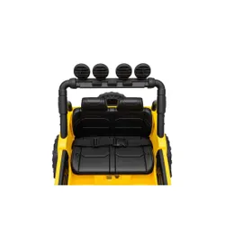 Auto Na Akumulator Jeep Rubicon 2X200W 24V Eva Skóra LED Pilot Radio MP3