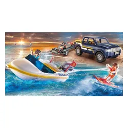 PLAYMOBIL Family Fun 70534 Pickup z łodzią motorową