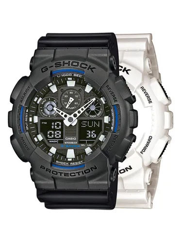 Casio Zegarek SET GA-100B-7AER + BEZEL 10467795 + PASEK 10347688