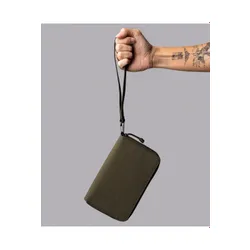 Кошелек Alpaka Zip Passport, армейский зеленый