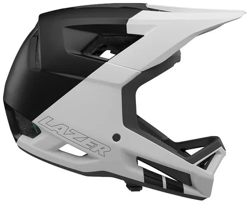 Kask rowerowy LAZER Cage KinetiCore Biało-czarny mat Full Face (rozmiar XL)