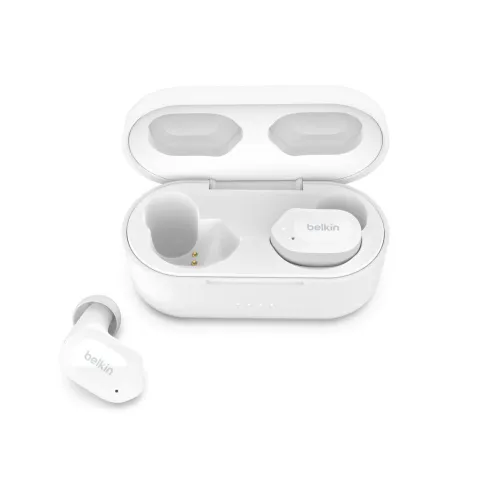 Słuchawki bezprzewodowe Belkin Soundform Play Dokanałowe Bluetooth 5.2 Biały